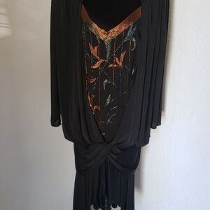 Casadei Vintage Art Deco Cocktail Dress size 10